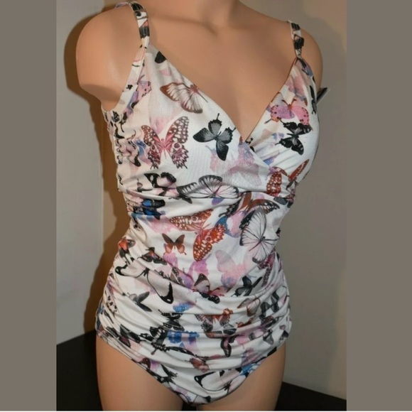 Dkny Butterfly One Piece Swimsuit - Picture 2 of 5